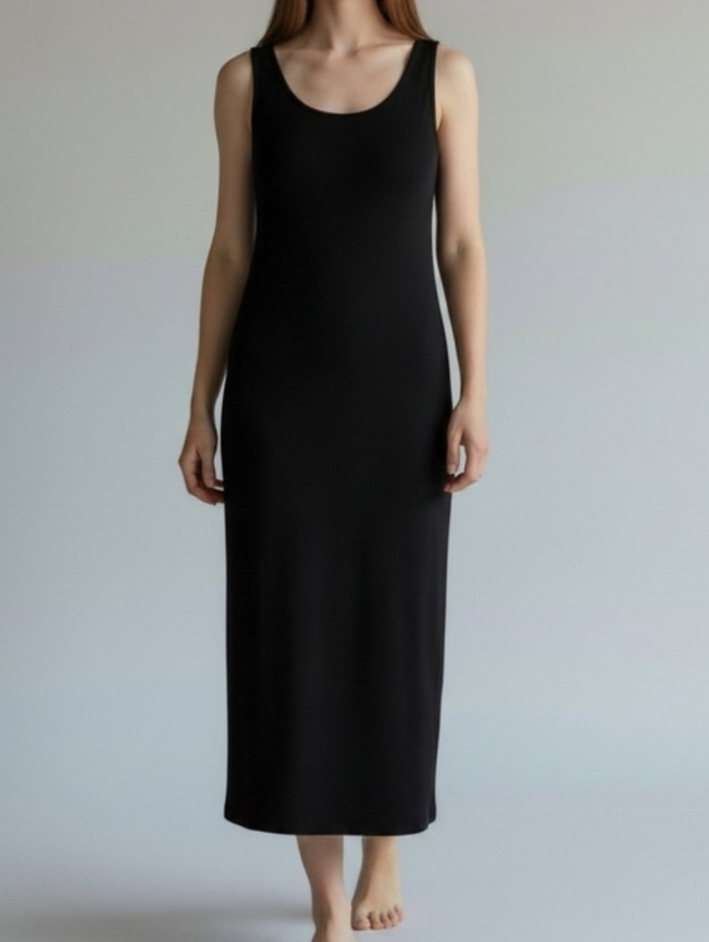 Chico's Traveler's Black Sleeveless Maxi Dress Sz O